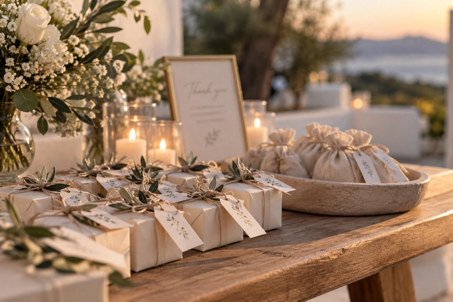 Thoughtfully chosen wedding favors, beautifully presented, and made to leave a lasting impression.
